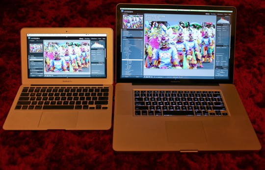 11 inch MacBook Air vs 17" MacBook Pro: Screen resolution comparison