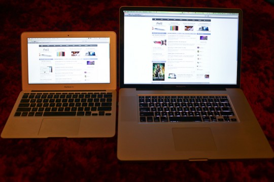 11 inch MacBook Air vs 17" MacBook Pro: Screen resolution comparison