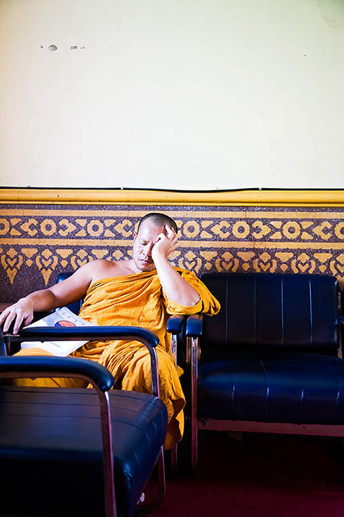 Resting monk